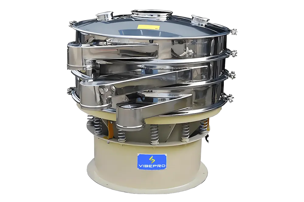 Circular Vibrating Screen,Powder & Granule Sieving Machine,3D vibration motion,1–500 mesh size,Multi-layer design,front view