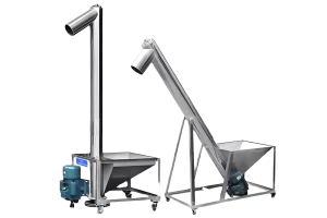Screw conveyor for powder, granules, cement, food, chemical materials